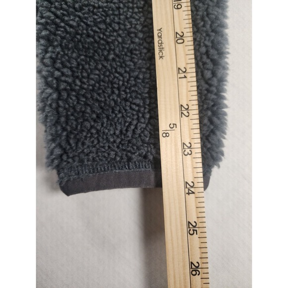 L.L. Bean Womens Medium Regular Mountain Deep Pile Fleece Sherpa Jacket Gray Zip - Picture 7 of 13